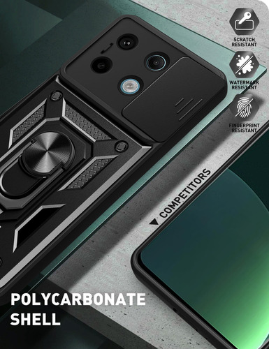 J Funda Para Redmi Note Poco Case Shock + Mica Cristal