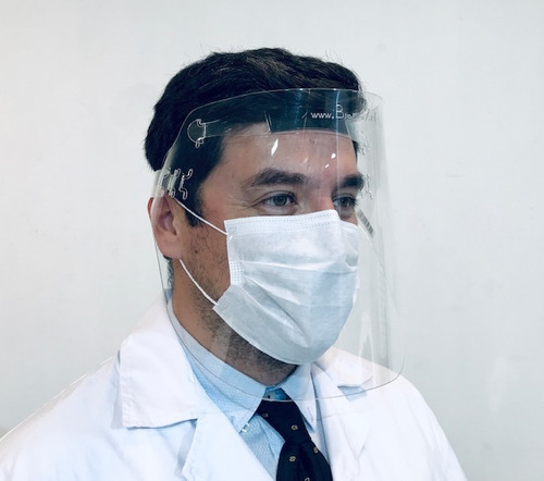 Protector Facial Biopro7 Liviano Cómodo Resistente No Empaña