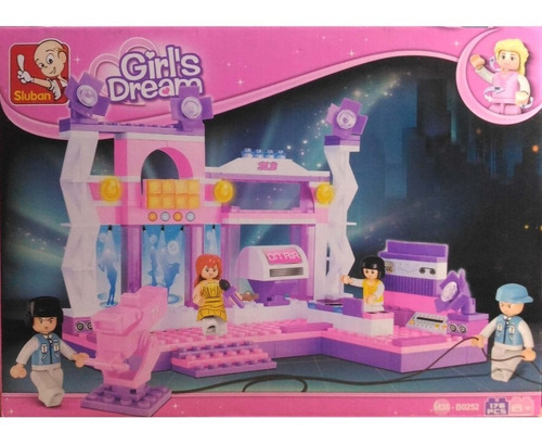 Imagen 3 de 6 de Bloques Para Armar Con Figuras Estudio De Tv Sluban Girls