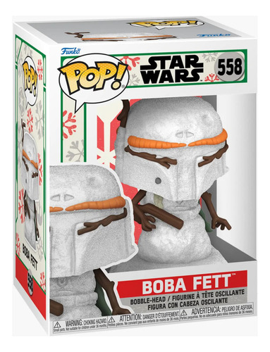 Boba Fett Hombre De Nieve Star Wars Navidad Por Funko Pop