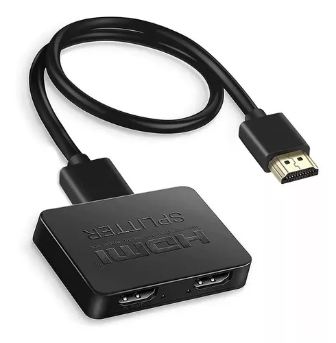 Multipuerto Ladrón HDMI Splitter HUB 2 x Salidas 4k 3D HDTV Dos