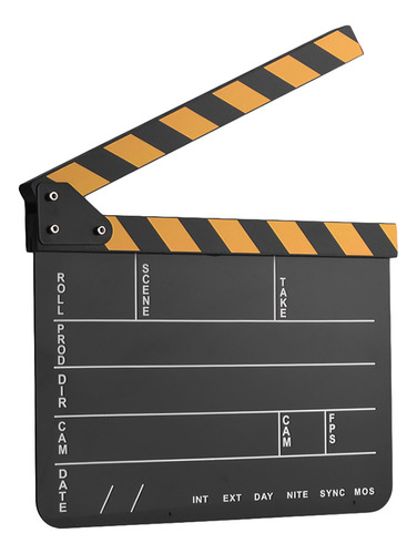 Scene Clapper Tv Scene Director Erase Slate Film Black