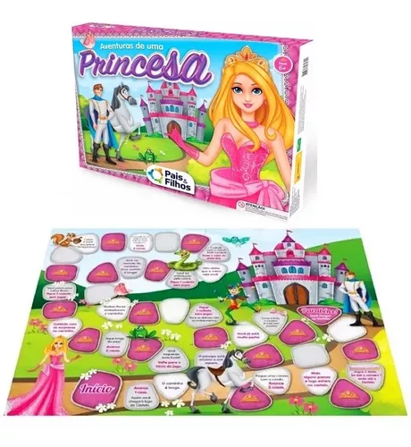 Jogo de Tabuleiro Aventuras De Uma Princesa