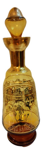 Botellón Cristal De Murano De Origen + 3 Copitas (no Envío)
