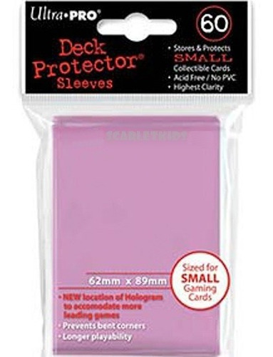 Protectores Ultra Pro X60 Unidades Rosa Para Yu-gi-oh! Small