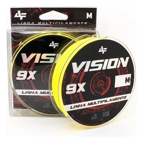 Linha Multi. Albatroz Vision 9x 0,32mm 47lbs 150m Amarela