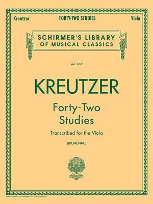 Forty-two Studies For The Viola - Rudolphe Kreutzer