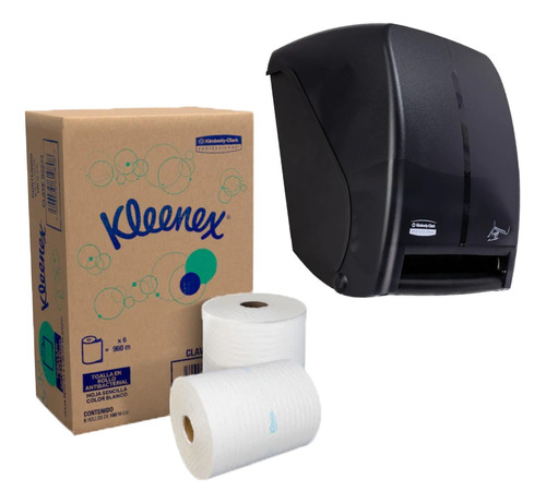 Despachador Automático Kc  + Caja De Toalla Kleenex Antibac