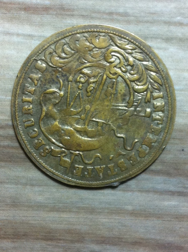 Medalla Antigua Italia St. Georgius Patronus 1800s