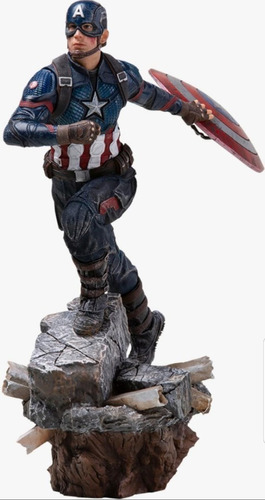 Iron Studios Avengers Endgame Capitan America Deluxe Version