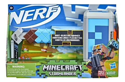 Martillo Lanzador Nerf- Minecraft Stormlander P/ Niño Hasbro