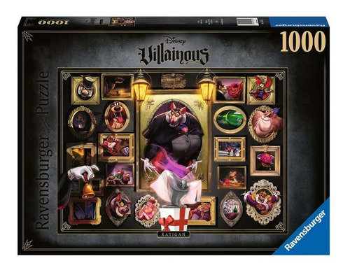 Rompecabezas 16521 Ravens Villanos Disney Ratigan 1000 Pzas