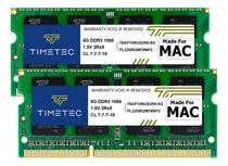 Comprar Timetec 16gb Kit(2x8gb) Compatible Con Apple Ddr3 1067mhz \u002F 1066mhz Pc3-8500 Ram Para Mac Book (mediados De 2010 De 13 Pulgadas), Mac Book Pro (mediados De 2010 De 13 Pulgadas), iMac Finales De 2009