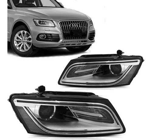 Farol Audi Q5 2013 14 15 2016 Elétrico C/projetor C/led Tyc