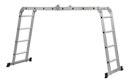Escalera De Aluminio Articulada Plegable 16 Peldaños 4.7m