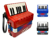 Comprar Sanfona Acordeon Semi Profissional 8 Baixos 17 Teclas Gaita Cor Vermelho