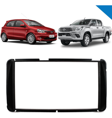 Moldura Painel 1 E 2 Din Corolla Gli 15 A 17 Etios 12 Até 18