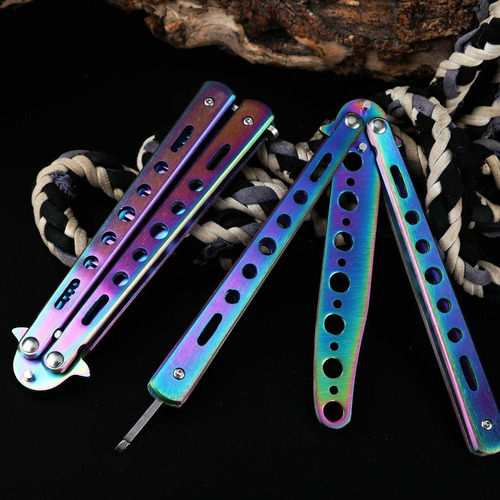 Cuchillo Mariposa Color Práctica Cuchillo Peine De Mariposa1