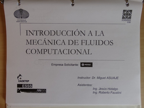 Curso Introducción A La Mecánica De Fluidos Computacional