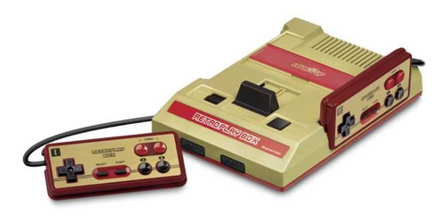 Consola Level Up Retroplay Box Standard  color dorado y rojo