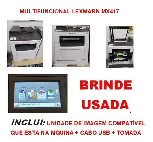 Lote 2 Multif.brother Dcp 5652dn + 01 Lexmark Mx417- Usada