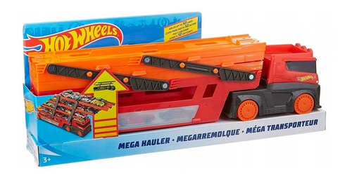 Imagem 6 de 10 de Mega Caminhão Hauler Hot Wheels City Para 50 Carros - Mattel