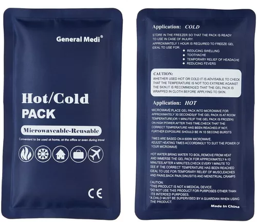 Bolsa De Hielo Reutilizable Medical Por Lesiones Terapia De frio y Calor 3  Sets
