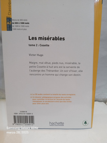 Les Miserables Tomo 1:fantine, Tomo 2 : Cosette (Usado)