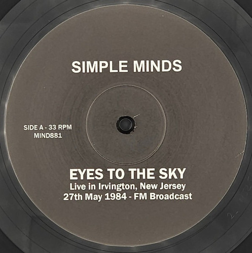Simple Minds Eyes The Sky Live In Irvington Nj Fm Broadcast
