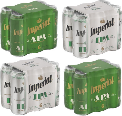 Cerveza Imperial 12 Apa 473cc + 12 Ipa 473cc