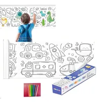 Comprar Rollo De Papel Para Colorear Dibujo Para Niños,manualidades Color Vehículos