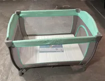 Comprar Cuna Corral Carestino Viena Verde Agua Con Colchon Monchitos