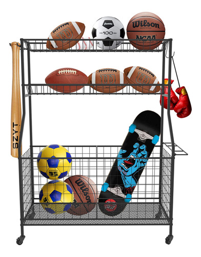 Garage Sports Equipment Organizer,ball Storage Organizer