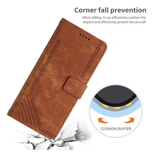 Funda Para Motorola Moto Edge 50 Fusion 5g Pu Cuero Lateral