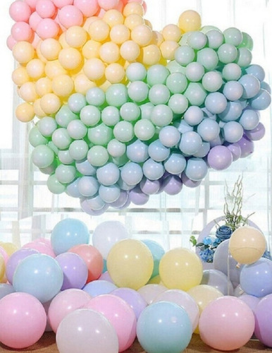 50 Globos Latex Colores Pastel Macarron # 12 Tiernos Bebes