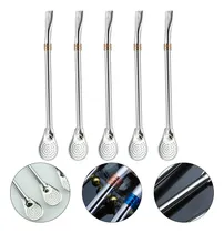 Comprar Cucharas De Acero Inoxidable, Pajitas De Metal Reutilizables