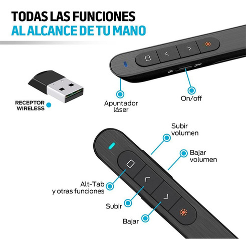 Apuntador Laser Presentador Inalambrico Usb Universal