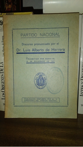 Discurso Pronunciado Por Luis Alberto De Herrera 