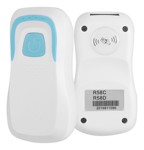Lector De Tarjetas Rfid Blanco Y Blanco, Escáner Inalámbrico