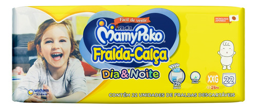 Fraldas MamyPoko Dia&Noite Calça XXG