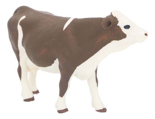 Figura De Juguete De Vaca Simmental, Colores Vivos, Detalles