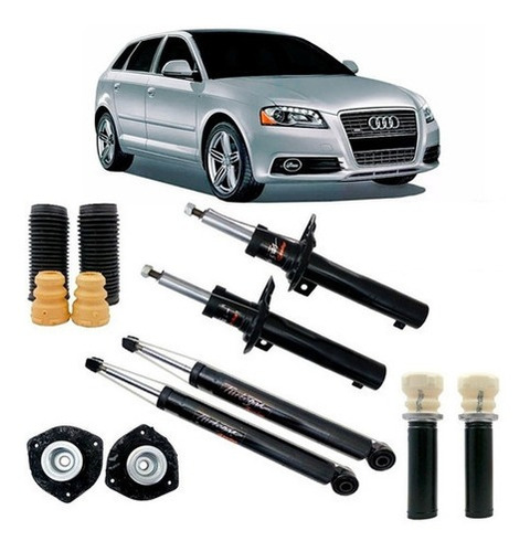 4 Amortecedores+kit  Audi A3 Sportback 2007 08 09 10 11 12