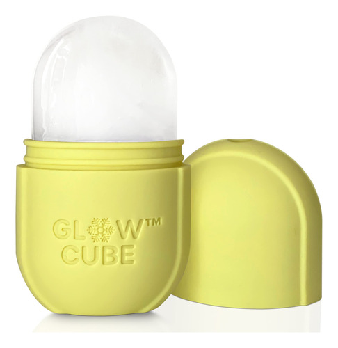 Ice Roller Glow Cube Para Rostro, Ojos Y Cuello, Color Amari