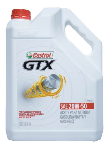 Castrol Gtx 20w-50 X4l Castrol 420385