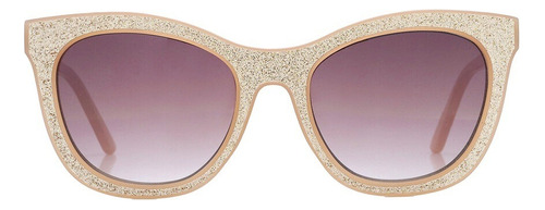 Guess - Lentes De Sol Gf0358-45f-53 Para Mujer Lente Violeta Varilla Marrón Claro