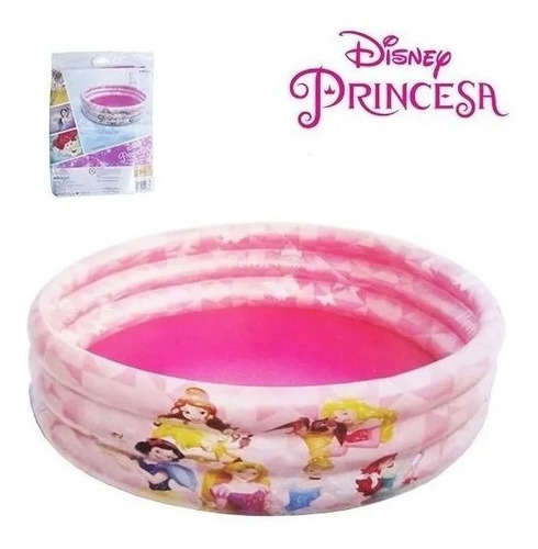 Piscina Inflavel 3 Aneis 100l Princesas Disney 86x20cm