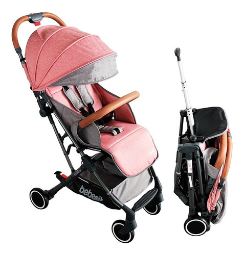 Coche Para Bebe Tipo Maleta Sprint Flex Bebesit Mimaitos Color Rosa