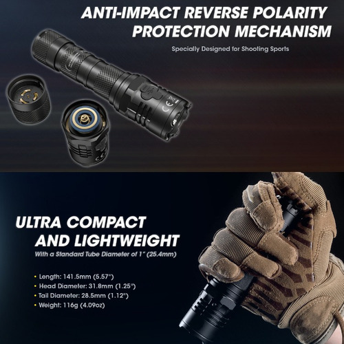 Nitecore P20ix Linterna De Luz Fuerte 4000lm Táctica Flash