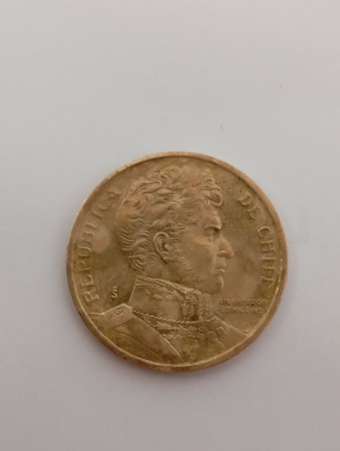 Moneda Chile 10 Pesos 1997 Un 9 Relleno (&1445 (Usado)