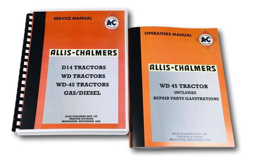Allis Chalmers Wd45 Tractor Service Repair Manual Operador